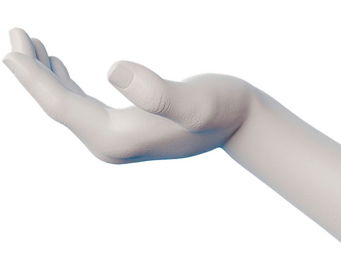 Mão segurando criptoativos